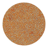 Bright orange aquarium substrate granules with a shiny finish, perfect for enhancing aquatic environments.