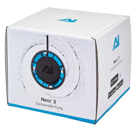 AI Nero Powerhead Wavemakers packaging for the Nero 3 submersible pump designed for aquariums.