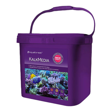 Aquaforest Kalk Media bucket for marine aquariums, high-quality calcium reactor media with efficient delivery and no clogging.