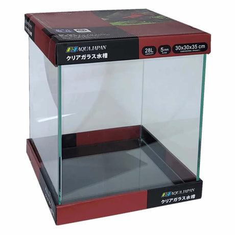 AquaJapan Starfire Aquarium Only, 28L dimensions 30x30x35cm made from ultra-clear low iron glass.