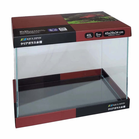 AquaJapan Starfire Aquarium Only - 40L tank made from ultra clear low iron glass, dimensions 45x29x34 cm.
