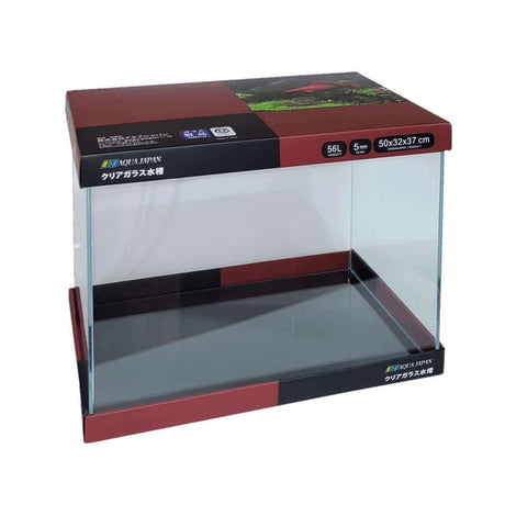 AquaJapan Starfire Aquarium Only, 56L, 50x32x37 cm, Ultra Clear Low Iron Glass aquarium.