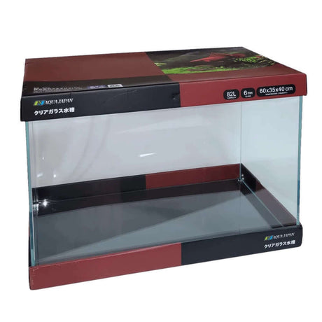 AquaJapan Starfire Aquarium Only - 82L aquarium, 60x35x40cm, Ultra Clear Low Iron Glass design.