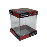 AquaJapan Starfire Aquarium Only displayed in Ultra Clear Low Iron Glass design, 9L size 20x20x25cm.