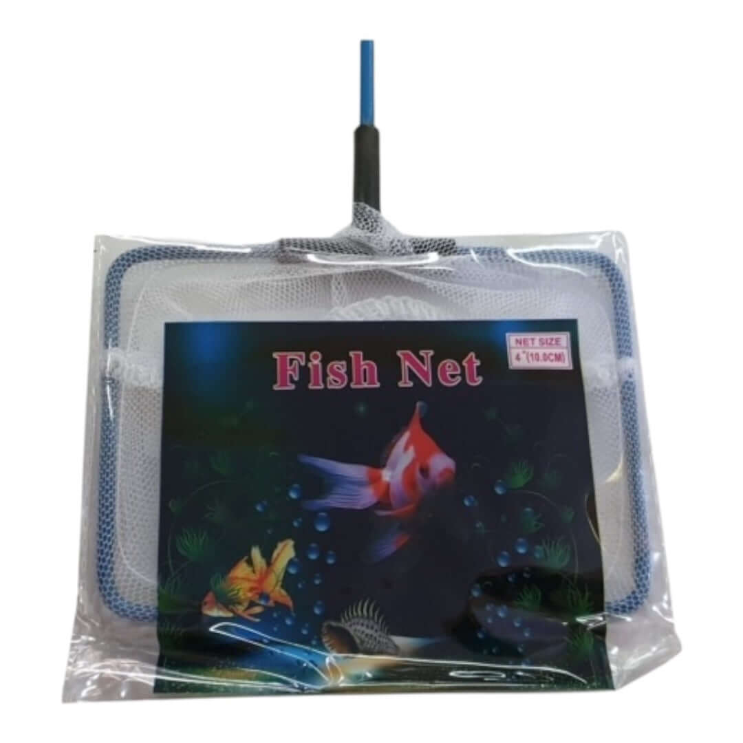 Aquarium Fish Net with Blue Handle for Easy Fish Catching