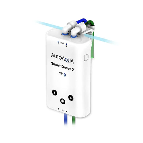 AutoAqua Smart Doser 2 Hang On Dosing Pump, app-controlled dosing pump with ultra-thin design.