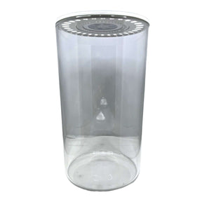 Bio Bowl Terrarium Cylinder with integrated LED light and heat dissipation fan for plant care.