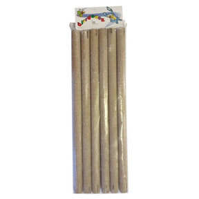 Pack of bird sand perches in a clear wrapper, designed for natural comfort and nail care for pet birds.