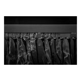 Close-up of cascading water droplets with mist effect, showcasing UNS Foresta Paludarium's built-in waterfall feature.