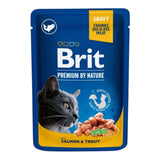 Brit Premium Cat Pouch with Salmon and Trout 100g