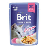 Brit Premium Delicate Fillets in Jelly with Chicken Cat Wet Food Pouch 85g