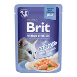 Brit Premium Delicate Fillets in Jelly with Salmon Cat Wet Food Pouch 85g