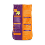 Back of Burgess Excel Guinea Pig Nuggets bag showcasing feeding guidelines and nutritional information.
