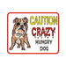 Caution Crazy Hungry Dog Sign - Buy Online - Jungle Aquatics