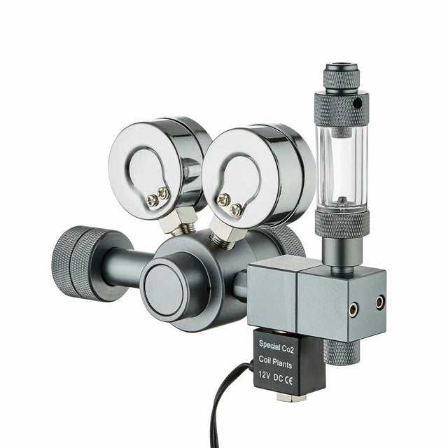 Chihiros Co2 Regulator Pro Limited Edition with dual gauges and 12V DC solenoid valve for safe CO2 regulation.
