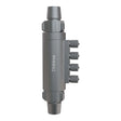 Chihiros Dosing Flow Adapter with four dosing ports and one-way valve, made from durable aluminum alloy.
