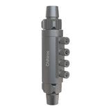 Chihiros Dosing Flow Adapter made from durable aluminum alloy, equipped with four dosing ports and a one-way valve.