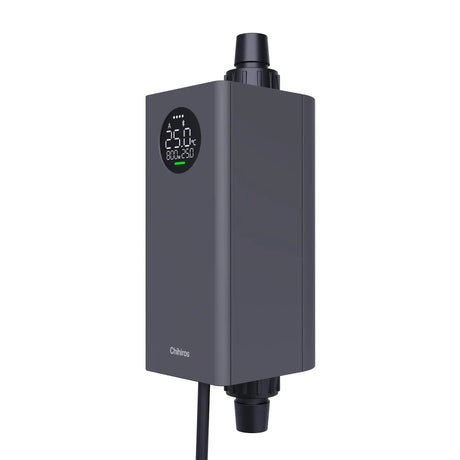 Chihiros Heater Pro 10-1000W for aquariums, adjustable temperature display and inline fitting.