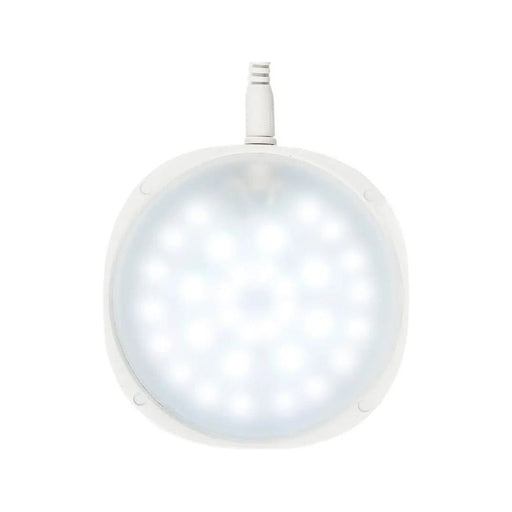 Chihiros Magnetic Light featuring a white round design with multiple RGB LEDs for adjustable illumination.