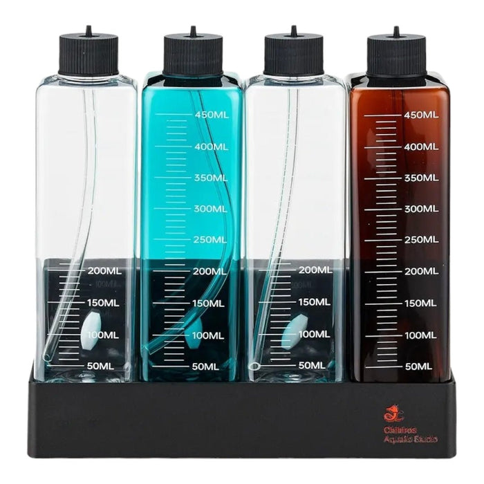 Chihiros Magnetic Stirrers with four graduated bottles for precise measurement in aquatic dosing setups.