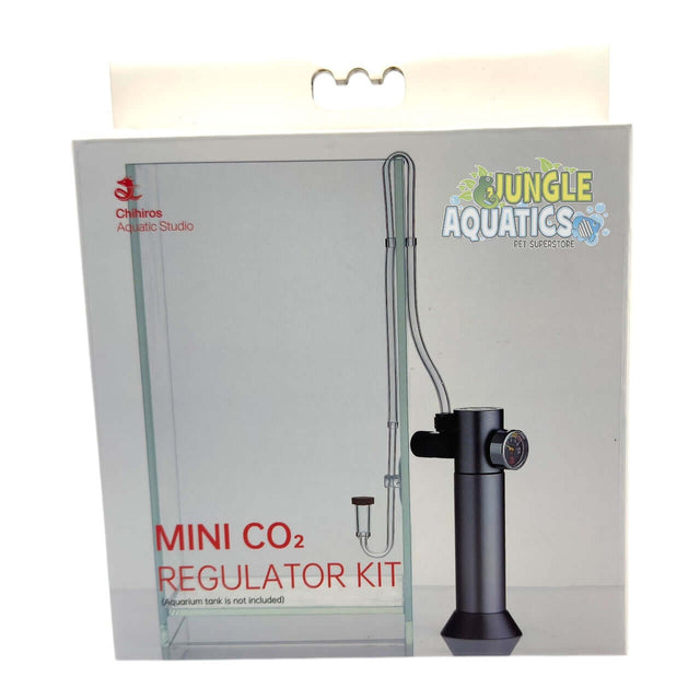 Chihiros Mini Co2 Regulator Kit packaging showing the mini regulator for aquariums and included components.