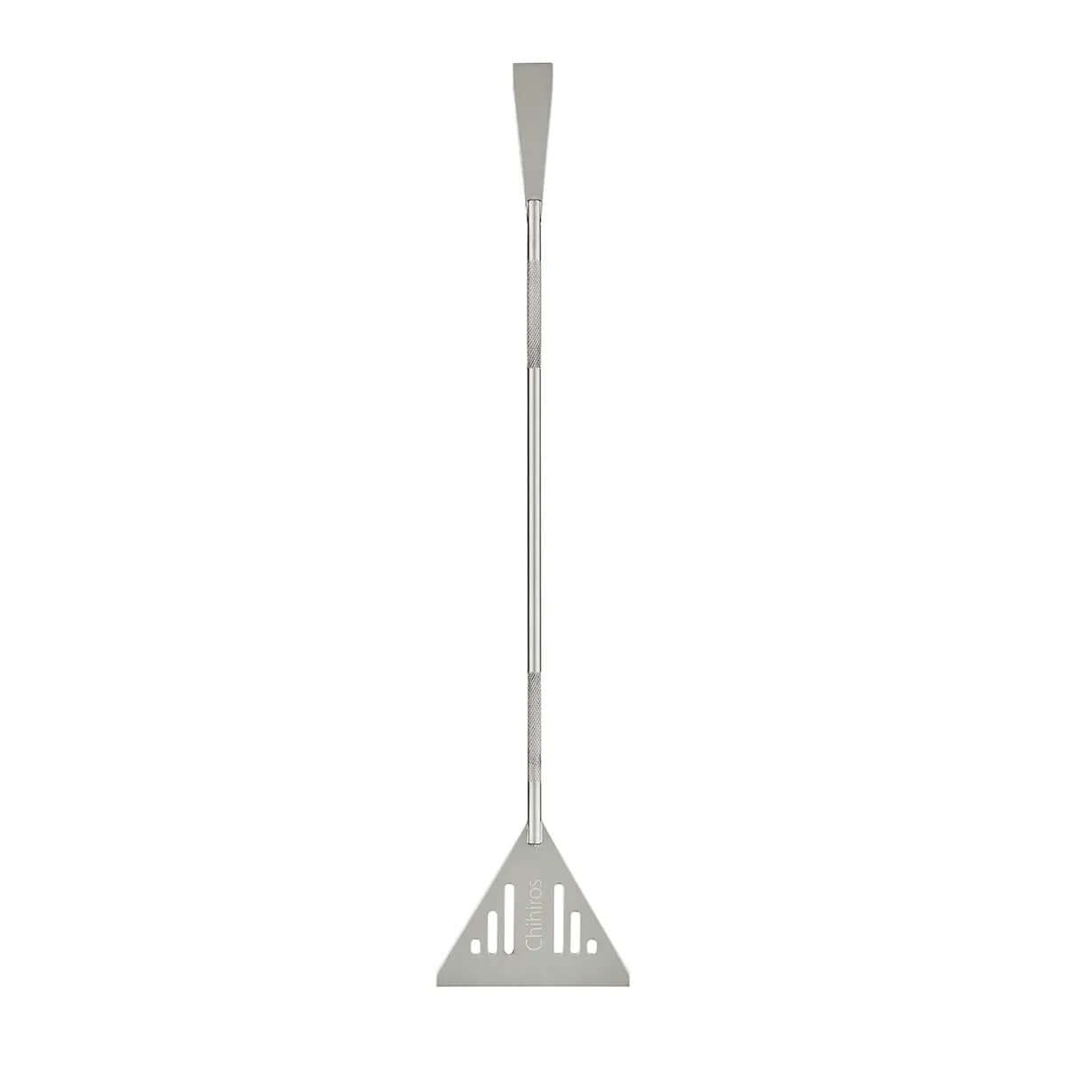 Chihiros Sand Flattener made of 304 stainless steel, 34cm long, gray color, designed for efficient sand flattening with drainage.