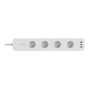 Chihiros Smart Power Strip with four independently controlled outlets and USB ports for smart home management.