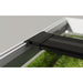 Close-up view of Chihiros WRGB light fixture attachment on aquarium frame, showcasing seamless integration and design.