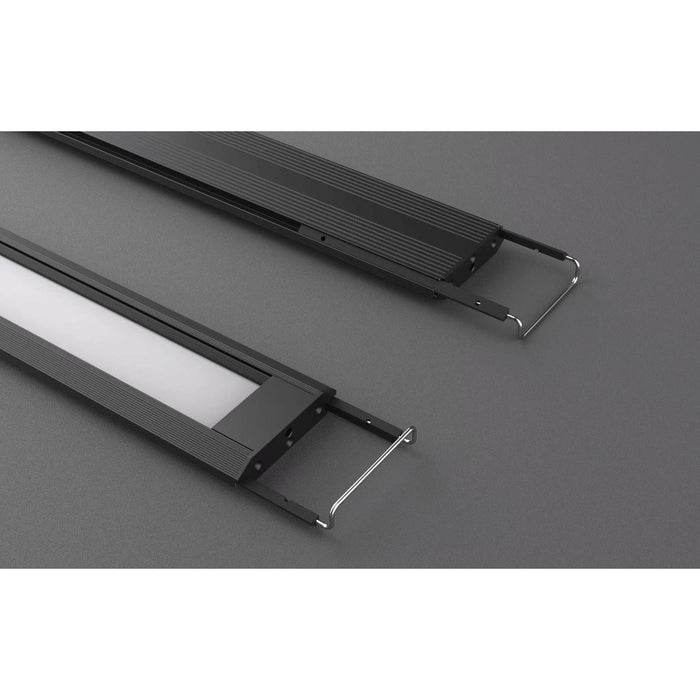 Chihiros Universal WRGB aquarium light fixtures showcasing sleek design and built-in controller for vibrant lighting.