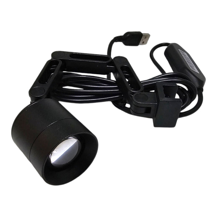 Chihiros Z Light Tiny LED aquarium light with adjustable focus and USB power connection, ideal for modern aquariums.