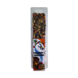 Cockatiel and parakeet seed stick treat with nuts and fruits, nutritious snack for small birds.