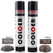 Coloer Hardscape PU Foam 900ml in Seiryu Stone and Driftwood colors for landscaping projects.