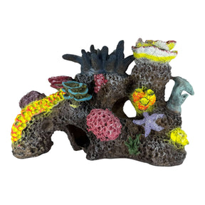 Corals on Rock Large Aquarium Ornament with colorful coral designs and textures for enhancing aquariums.