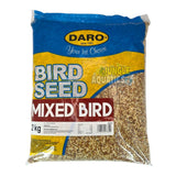 Daro Mixed Bird Seed 2kg, a nutritious blend for wild and domesticated birds.