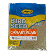 Daro Plain Canary Seed 1kg bag, premium bird seed for canaries rich in nutrients for health and vibrant plumage.
