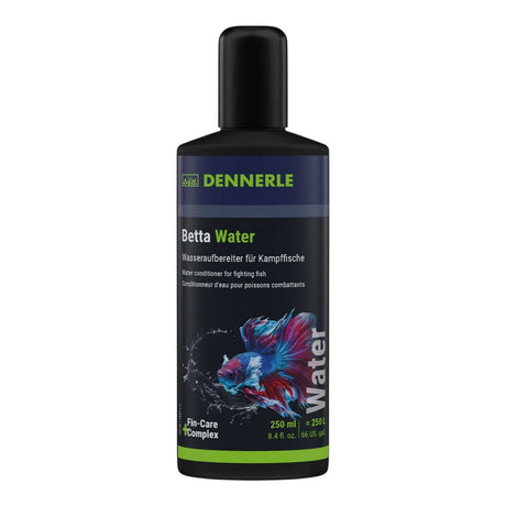 Dennerle Betta Water 250ml water conditioner for betta fish, neutralizes chlorine and protects sensitive fins.