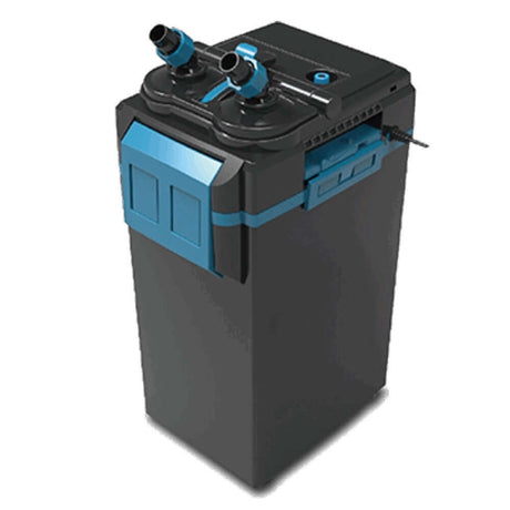 Dophin Canister Filter CF12508 - 1450L/H with integrated CO2 mixing system and built-in heater compartment.