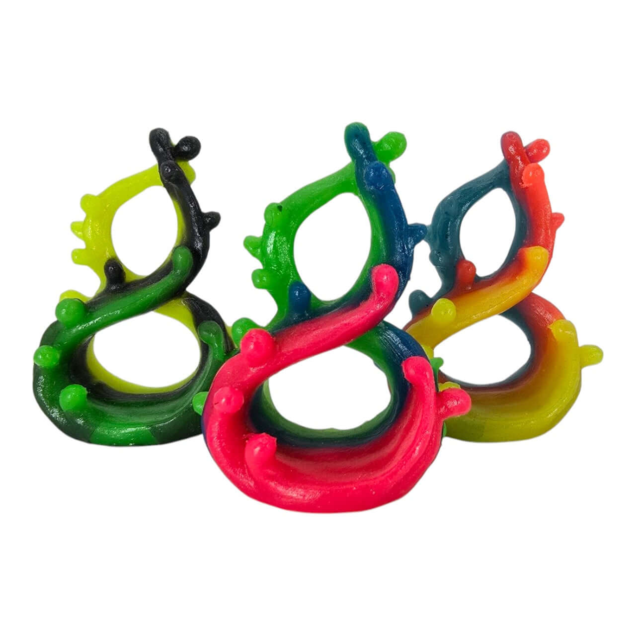 Colorful Double Twist Wave Betta Decoration with vibrant 3D sculpted design for aquariums.