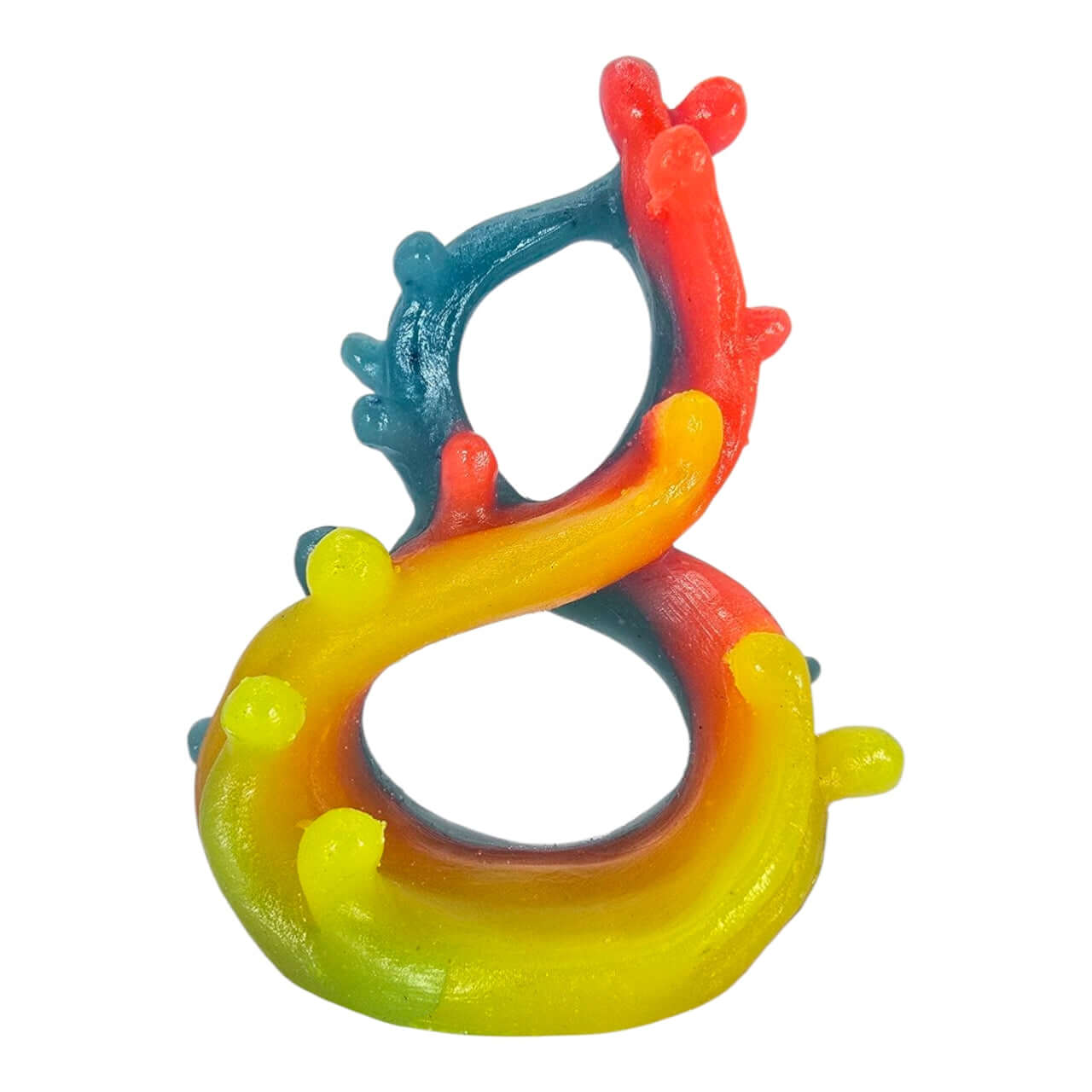 Double Twist Wave Betta Decoration in vibrant colors, featuring a unique twisted design for aquarium aesthetics.