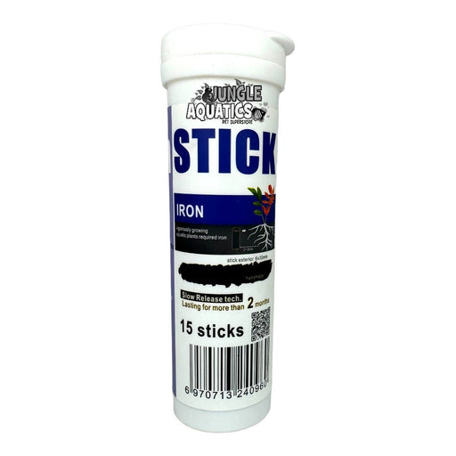 Dr. Tank Iron Stick packaging for aquatic plants, 15 sticks, slow-release iron for optimal growth and health.