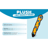 Durablez Snake Large plush toy features soft texture, squeaky sound, and varying toughness for dogs' play styles.