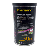 Dymax Bottom Feeder Elite product container featuring sinking wafers for catfish and loaches.
