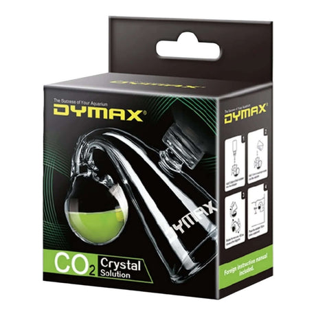 Dymax CO2 Indicator box featuring crystal solution and drop checker for aquarium monitoring.