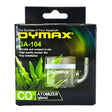 Dymax Glass Atomizer GA-104 packaging showcasing its durable design and quality ceramic disk for easy aquarium installation.