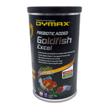 Dymax Goldfish Excel premium sinking pellets for fancy goldfish with Spirulina and Astaxanthin.