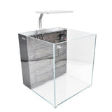 Dymax GS30 Aquarium – Ultra clear cube tank with built-in filtration, 27 litres capacity, elegant design.