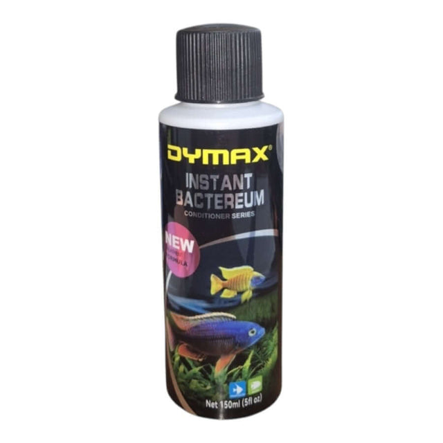 Dymax Instant Bactereum 150ml bottle for breaking down organic waste and detoxifying aquarium water.