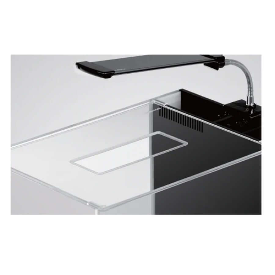 Dymax IQ 7 acrylic aquarium lid, reduces evaporation, protects fish, and enhances light penetration.