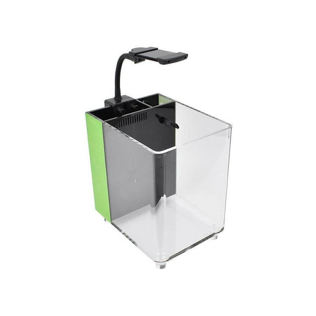 Dymax IQ3 Mini Acrylic Aquarium with dimmable LED light, filtration system, and durable acrylic design.