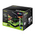 Dymax IQ7 Acrylic Aquarium packaging with LED lamp and accessories for easy maintenance and filtration.